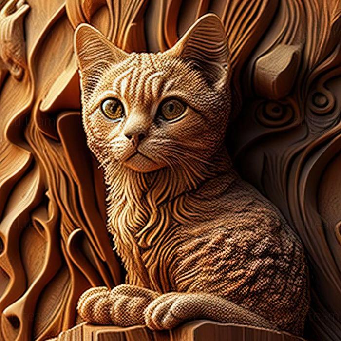 3D модель Яванська кішка (STL)